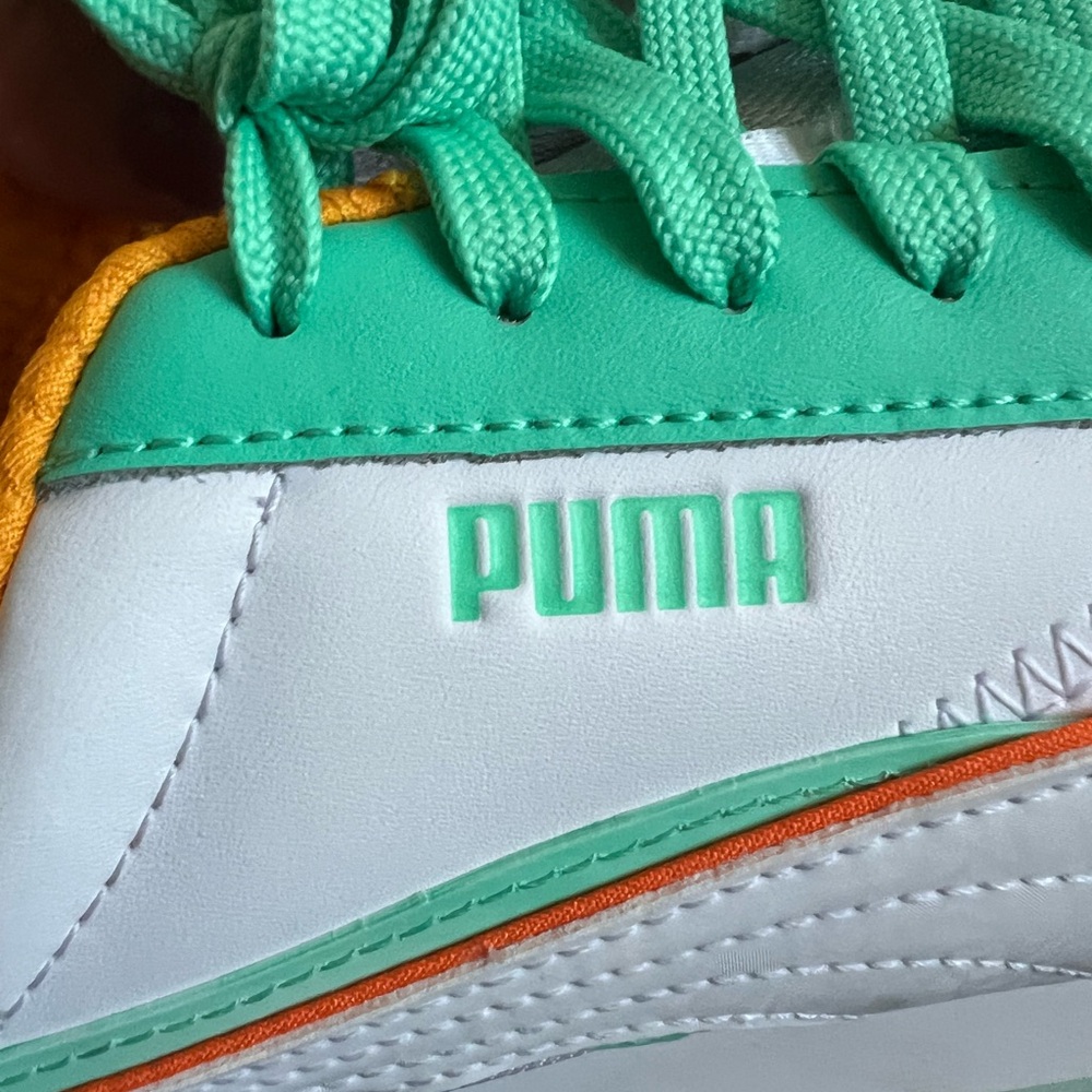 Puma Athletic Shoes in Green, White, and Orange - Picture 4 of 7